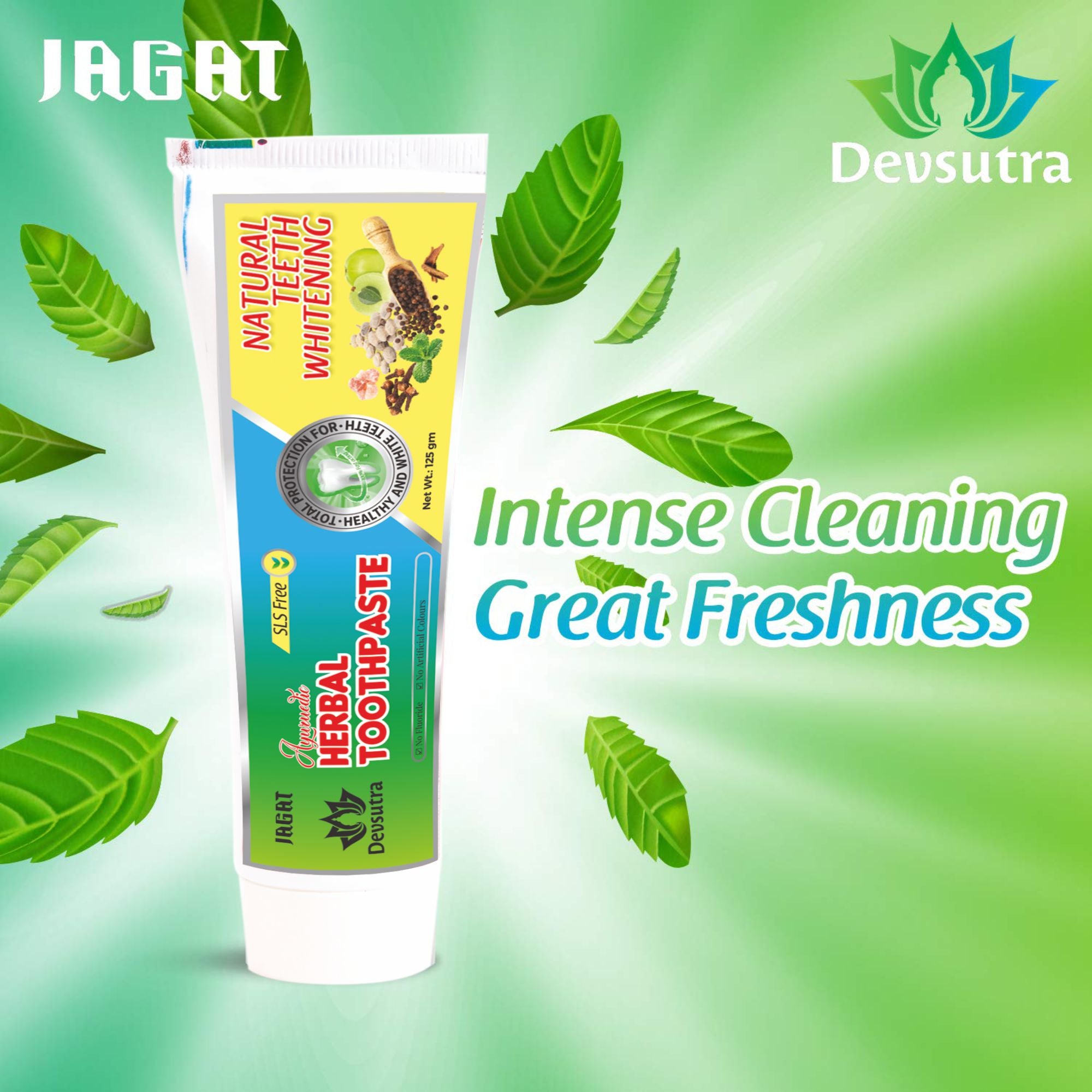Toothpaste Fresh Herbal Toothpaste - Fresh Mint – Jagat Devsutra