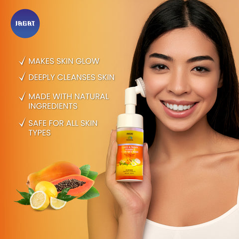 Lemon and Papaya Vitamin C Foam Face Wash