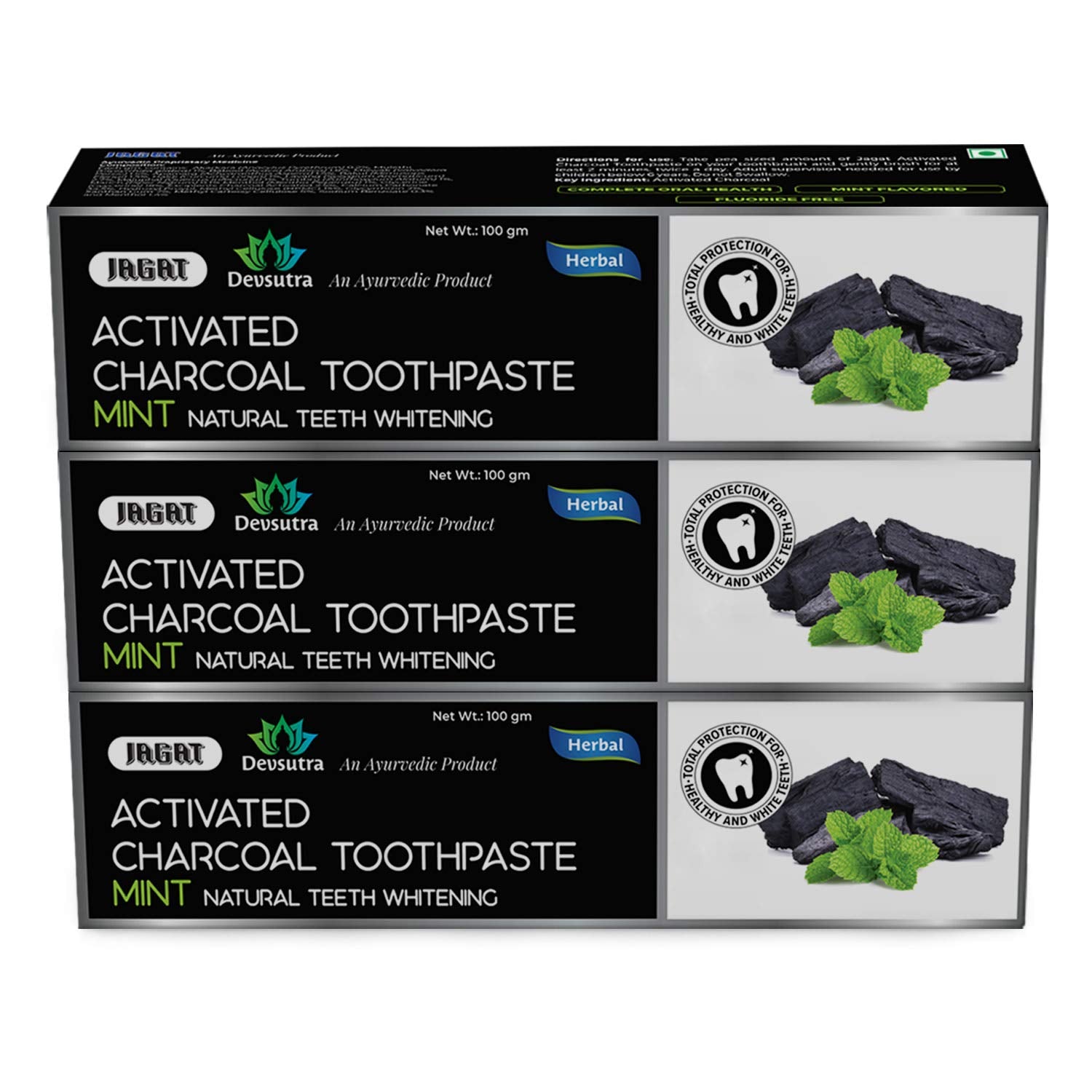 Herbal Toothpaste - Charcoal – Jagat Devsutra
